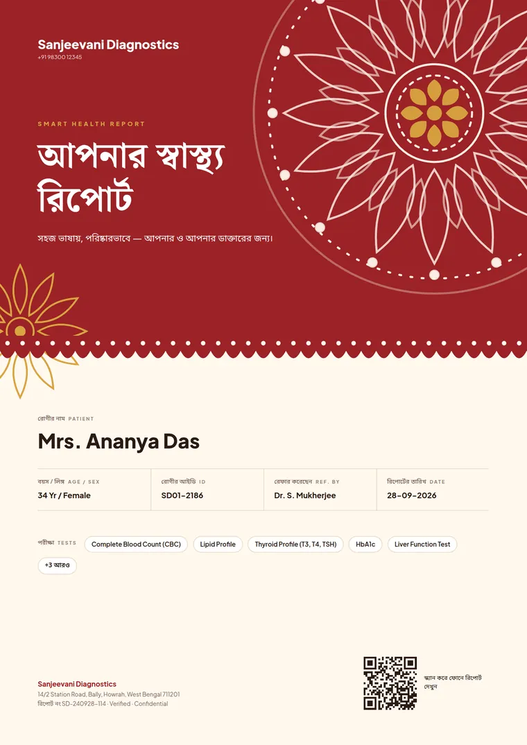Bangla First smart report cover design