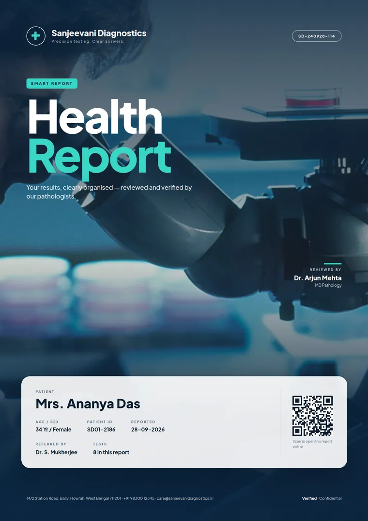Full-bleed Frosted smart report cover design