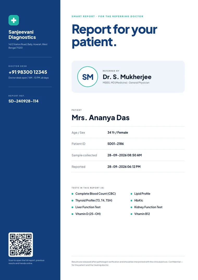 Referring Doctor smart report cover design