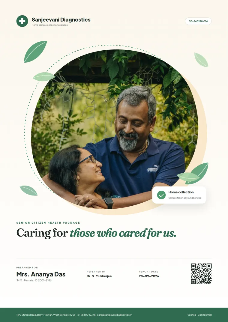 Senior Care smart report cover design