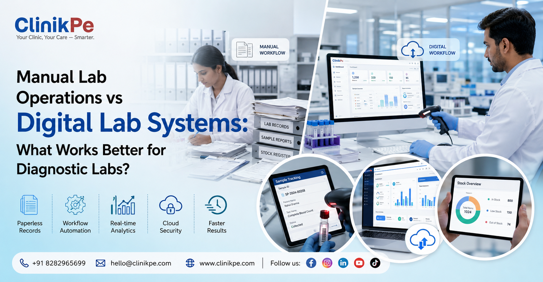 Manual Lab Operations vs Digital Lab Systems: What Works Better for Diagnostic Labs?