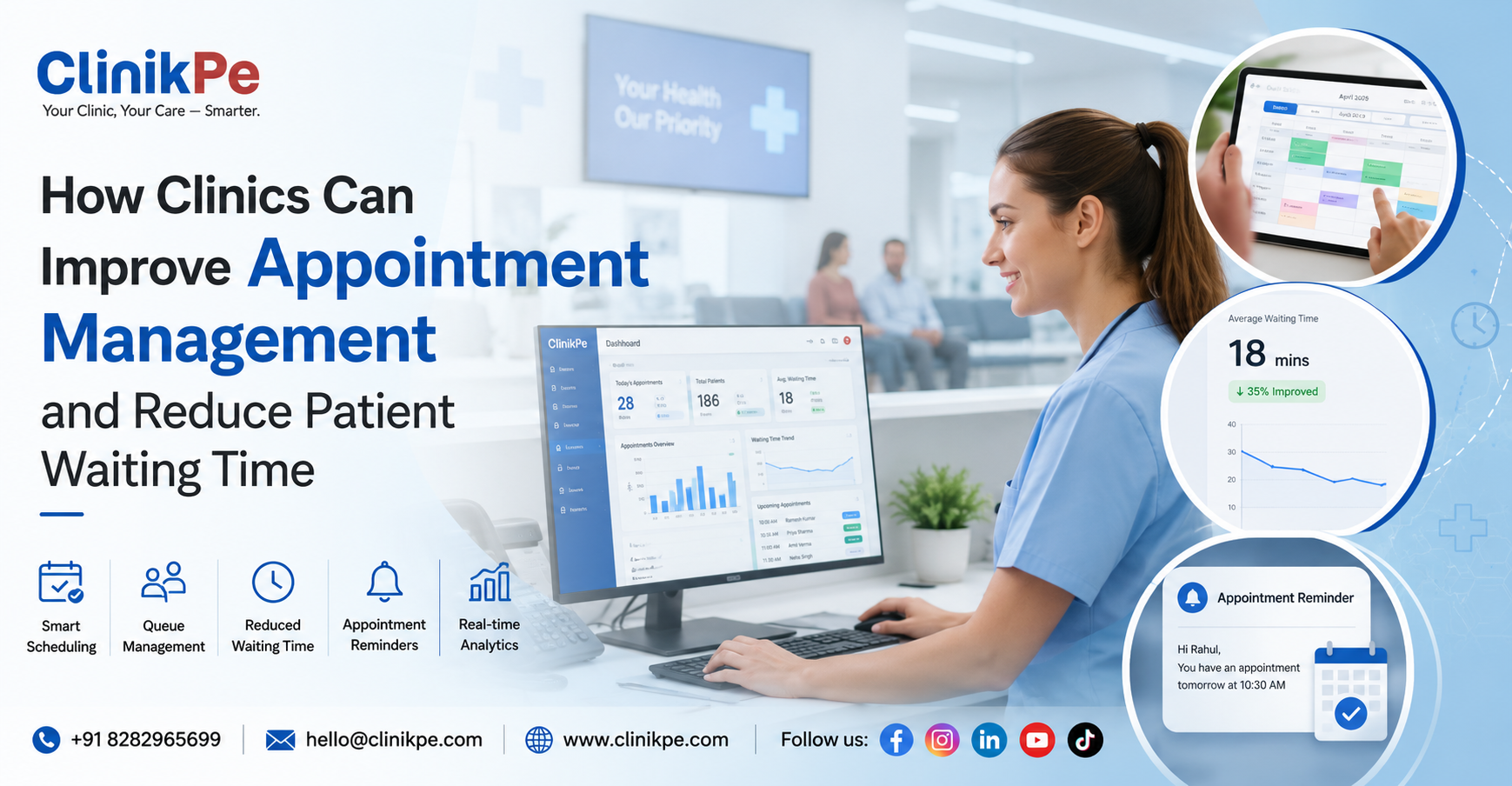 How Clinics Can Improve Appointment Management and Reduce Patient Waiting Time