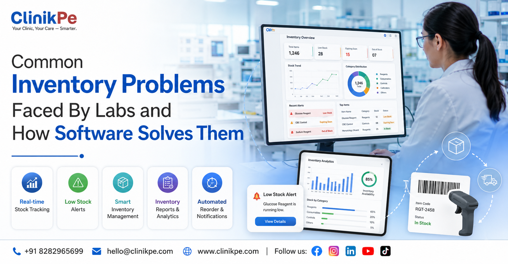 Common Inventory Problems Faced By Labs and How Software Solves Them